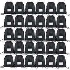 30 Pack Drawstring Bags Bulk Draw String Backpack DIY Gym Sports Cinch Bag