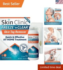Clinically Proven Skin Tag Freezing Kit with 8 Precision Applicators for Adults