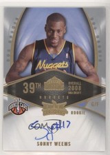 2008-09 Fleer Hot Prospects Rookie 24/199 Sonny Weems #145 Auto im4