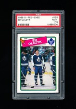 1988 OPC HOCKEY 125 ED OLCZYK PSA 7.5 NEAR MINT+ MAPLE LEAFS