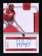 ALBERT PUJOLS 2024 Panini National Treasures Silhouette Signatures #25 of 49🔥🔥