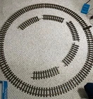 Vintage Playmobil 4354 train tracks, 17 curved pieces