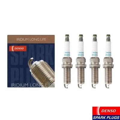 New Set of 4 Denso Iridium Long Life Spark Plugs DXE22HQR-D11S for Acura Honda