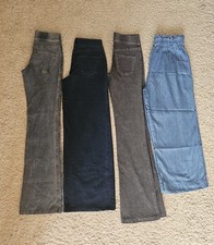 Girls 4x bundle H&M John Lewis Wide Leg Flare Denim Cotton Trousers 11-13 Years