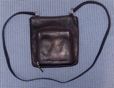 Fossil Brown Leather Crossbody Shoulder Bag Zip Front Pocket Organizer