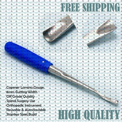 OR Grade Capener Lamina Gouge Chisel 8mm Orthopedic Spinal Surgical Instrument