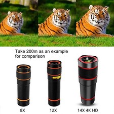 Universal Cell Phone Telescope Lens  18x Zoom Clip-On Camera Lens for iPhone
