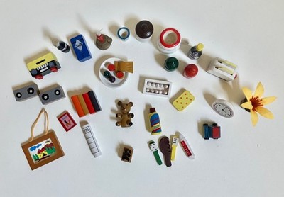 Selecta Wooden dollhouse miniatures set #4206 Hand painted Waldorf NEW