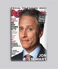 JON STEWART / ROLLING STONE - 2"x3" POSTER MAGNET (retro magazine