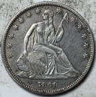 1840-O 50c Seated Liberty Half Dollar. Attractive Circulated Details, Cleaned