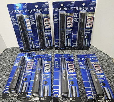 8 X L'Oreal Paris Telescopic Lift Mascara #994 Stellar Blue Lift & Volume 36HR