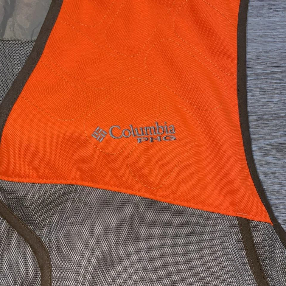 Columbia PHG Hunting Vest Men’s XXL Blaze Orange Ptarmigan Bird Pheasant Grouse - Image 4 of 4