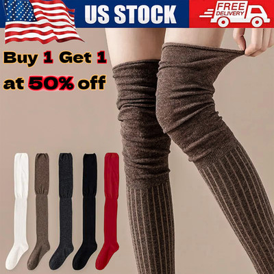 New Girls Ladies Women Thigh High Over the Knee Socks Long Stockings Warm US