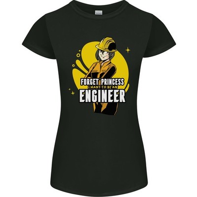 Lustig Buchse Ingenieur Vergiss Prinzessin Damen Petite Schnitt T-Shirt