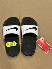 Nike Kawa Little/Big Kids' Slides White/Black 819352-100 Size 12C