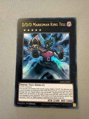 Yu-Gi-Oh! TCG D/D/D Marksman King Tell ULTRA RARE 1. Auflage RA05-DE047
