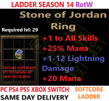 ✅PC PS4 PS5 XBOX SWITCH✅LADDER SOJ Stone Of Jordan DIABLO 2 RESURRECTED D2R ARTÍCULO