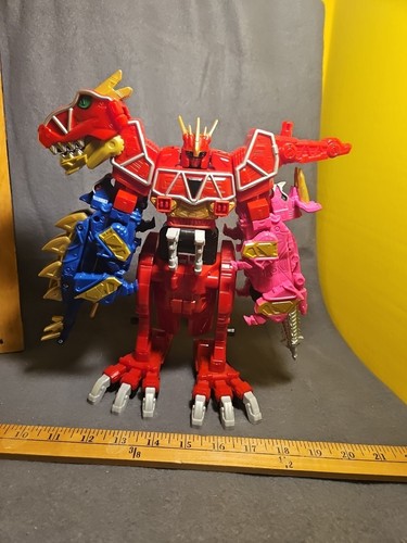 Figura Dino Charge Deluxe Megazord Zord Builder Power Rangers Bandai 11" - Imagen 16 de 20