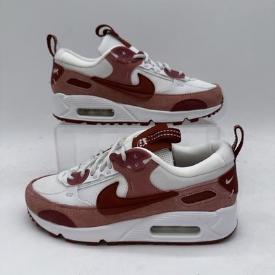 Nike Women's Size 6 Air Max 90 Futura (FQ8881 618) Red Stardust Running Sneaker