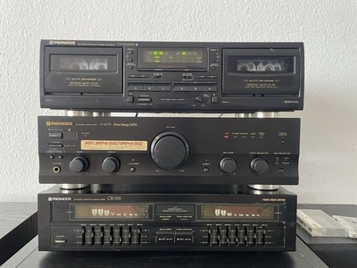 Pioneer Equalizer GR-555 - Cassette deck CT-W205R -Verstärker A-407R Deck System