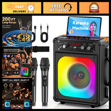 All-in-One Karaoke Machine with 2 Microphones for Adults Kids - Fun Party Set