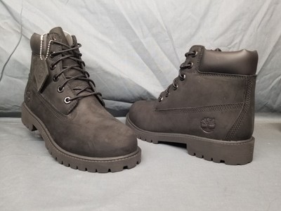 Timberland Boys 6 Inch Premium Waterproof Boots Black Size 1 NEW IN BOX!
