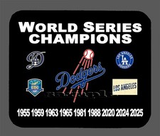 Los Angeles Dodgers World Series Championship Banner Mouse Pad Item 349