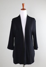 CHICO'S Travelers 109 Slinky Open Front Jacket Top Size 1 US 8 / 10 / Medium