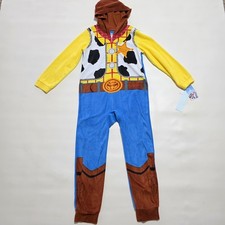 Big Kid pajamas, Disney Toy Story Sheriff Woody PJs Sleeper, Size L 12-14 .