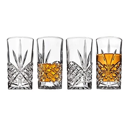 Godinger Dublin Crystal High Ball Glasses - Thumbnail 2