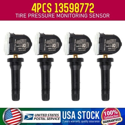 Set of (4) New OE For GM TPMS Tire Pressure Monitoring System 13598772 US stock