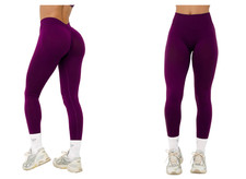 LJ V-BACK SCRUNCH LEGGING - BERRY
