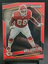 2025 Panini Prizm Black - Will Shields #75 Red Prizm /299