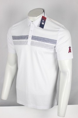 Travis Mathew Men's Top Recruit Los Angeles Angles Polo White A42598