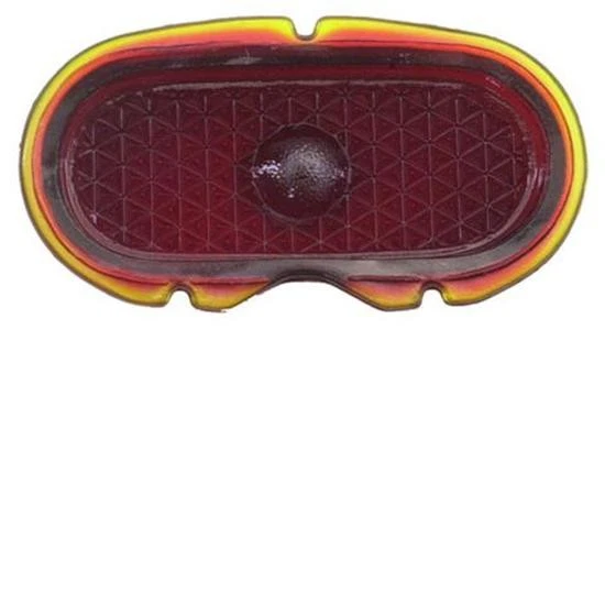 Lente de luz trasera de vidrio rojo Ford Speedway 91062167 1942-1948, coche de pasajeros Foto 2 de 4