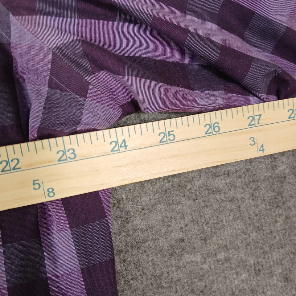 Geoffrey Beene Fitted No Iron Men's Purple Stripe Long Sleeve Shirt 17 36/37 - Image 4 of 4