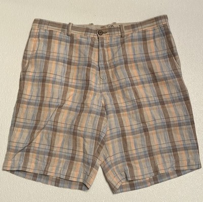Tommy Bahama Paradise Nation Plaid Linen Tencel Blend Men s Size 36