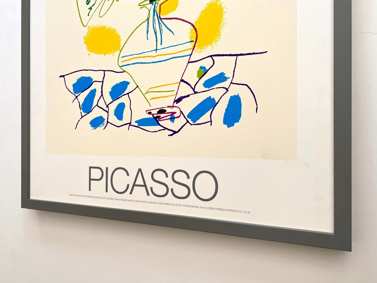 PABLO PICASSO RARE 1990 SILKSCREEN PRINT FRAMED FRENCH