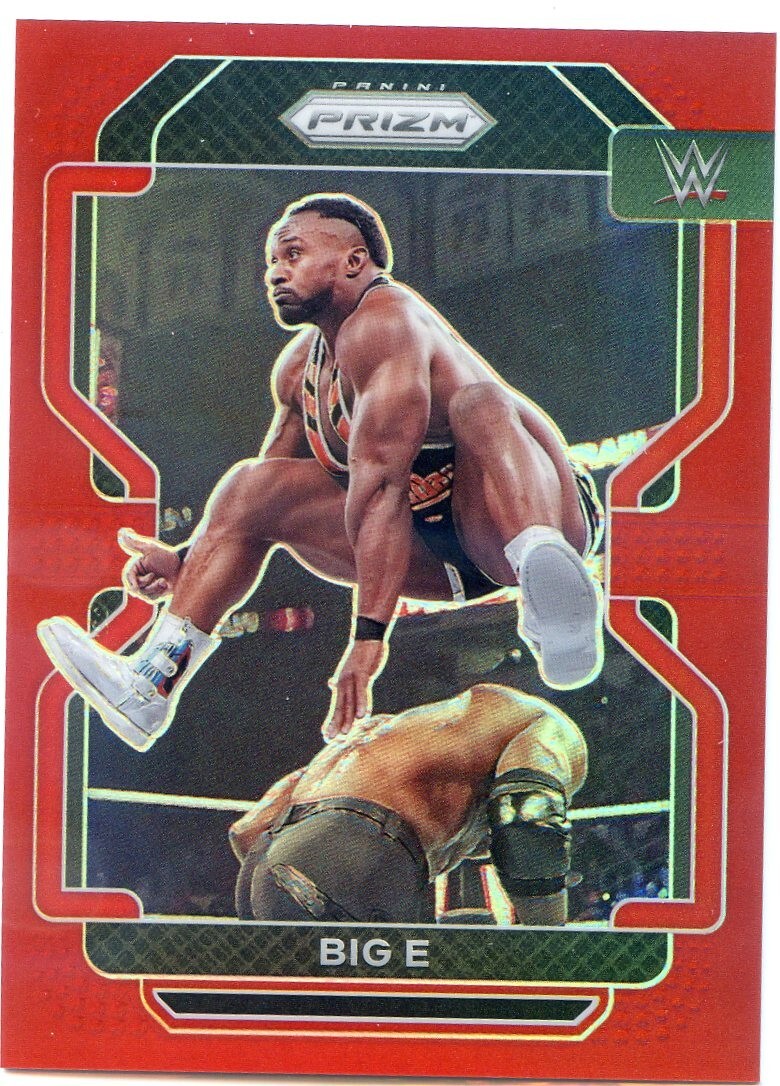 2022 Panini Prizm WWE Red #/299 #117 Big E - Raw