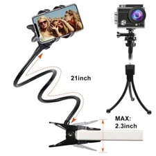 21" Flexible Webcam Stand Arm Desk Gooseneck Mount Stand Holder For Cell Phone