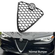 Griglia V Anteriore In ABS Lucido Nero Per Alfa Romeo Giulia 2017-2025 – Cornice Paraurti, Adesivo, Look Sportivo