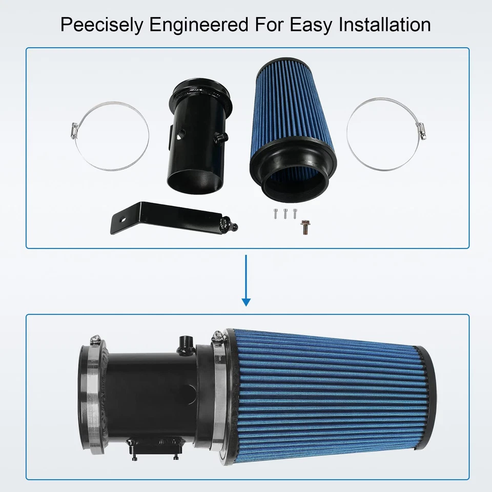Car Cold Air Intake System for 08-10 Ford F250 F350 F450 Super Duty XL XLT 6.4L Foto 3 de 4