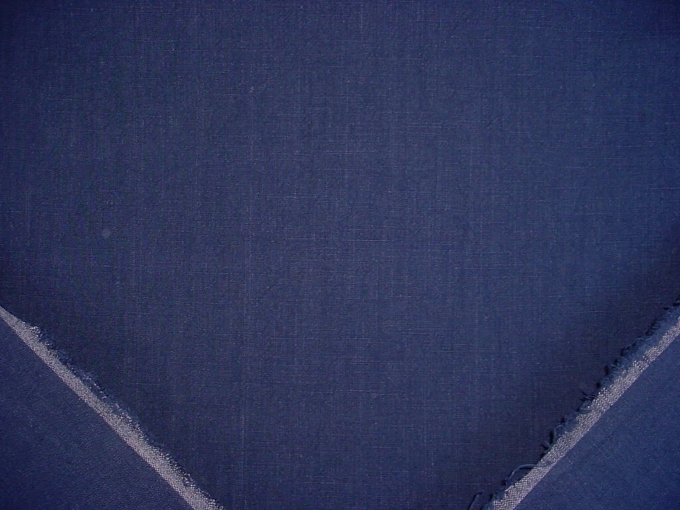 4-1/4Y Ralph Lauren Papyrus Terry Indigo Blue Cotton Drapery Upholstery Fabric - Image 3 of 4
