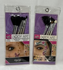 Tulip Body Art Brushes Detail 4pc Lot Of 2 Packages 30506  30504 New