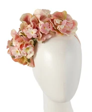 Pink Max Alexander vintage flower racing fascinator headband Made Australia