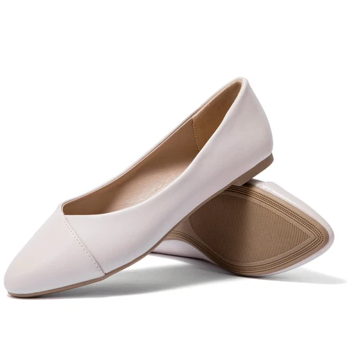 Damen-Ballerinas klassische runde Zehenpartie Anzugschuhe lässig bequem - Bild 19 von 32