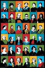 Feminist Icons Poster 24.5" x 36.5" Laminated