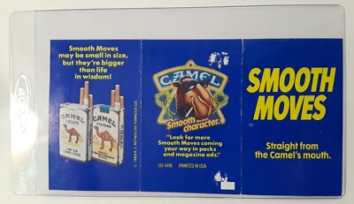 1980's Vintage Camel Smooth Move #197 Cigarette Pack Fold Up