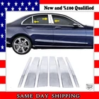 Chrome Door Pillar Trim 6 pcs S.STEEL For Mercedes E class W213 SEDAN 2016-UP