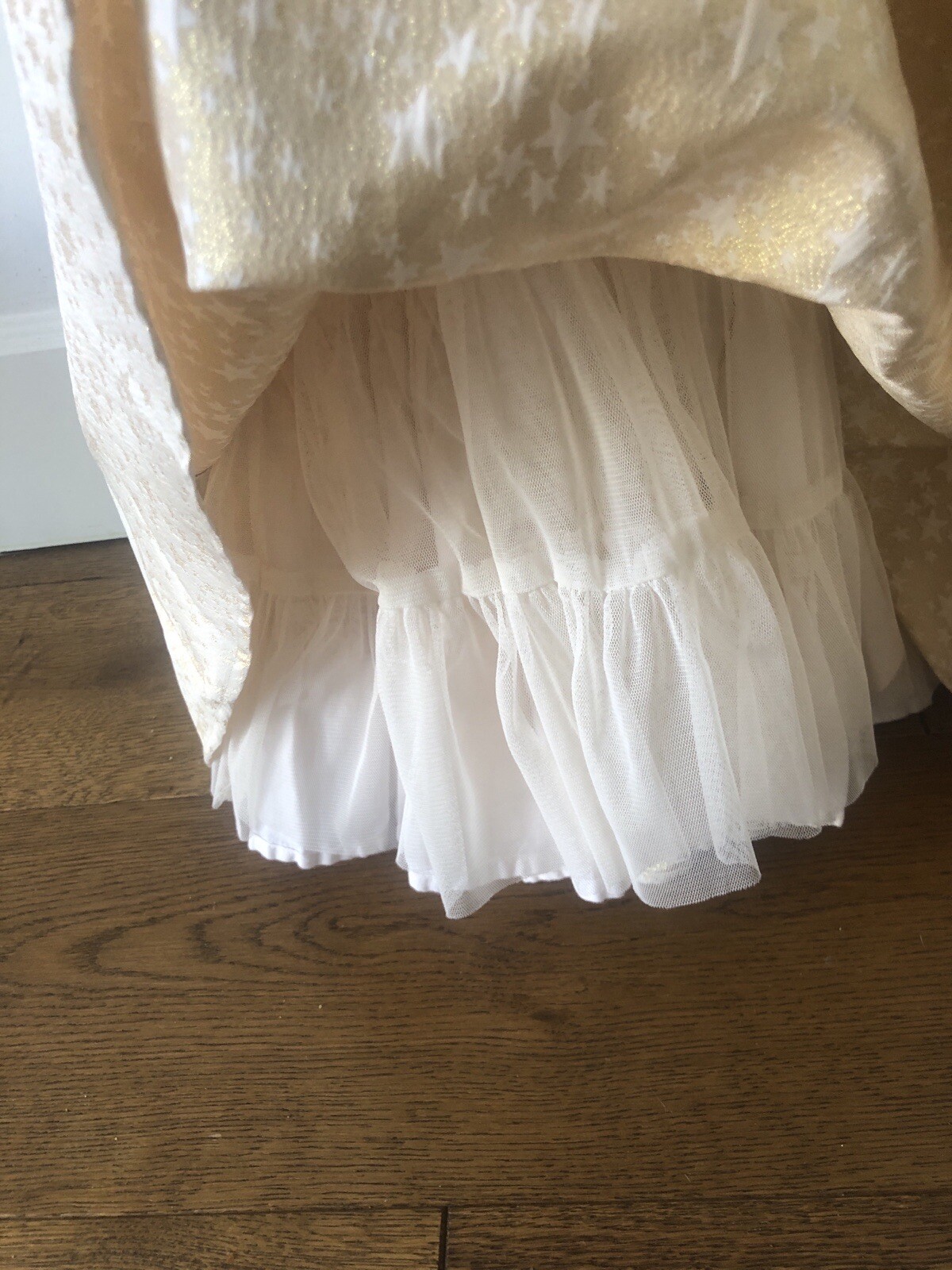 Smile by Julien Macdonald Cream Gold star Dress Age 23 Bridesmaid